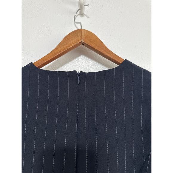 VTG BFA Classics Dress Suit 12P Navy Pinstriped Power Suit Girl Boss Business - Picture 6 of 16